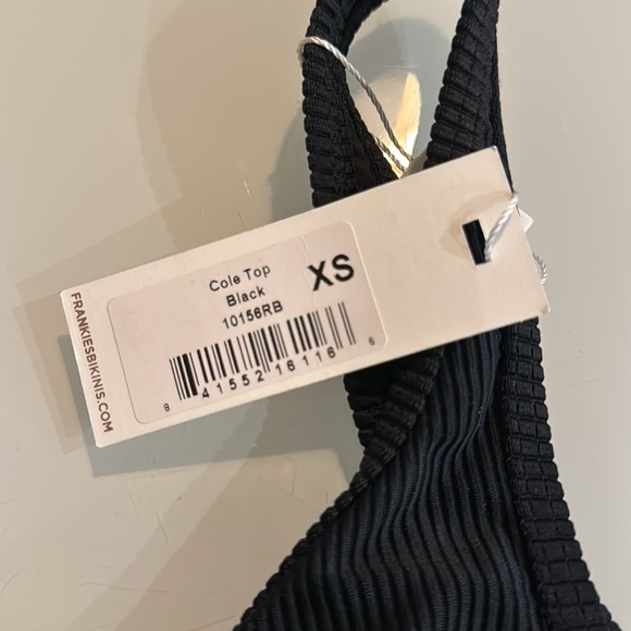 Frankies Bikinis Cole top in black - size XS - Picture 4 of 8